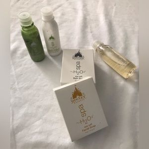 Disney Resorts H2O+ Shampoo, Conditioner, Bath Wash, Facial Soap and Bath Soap